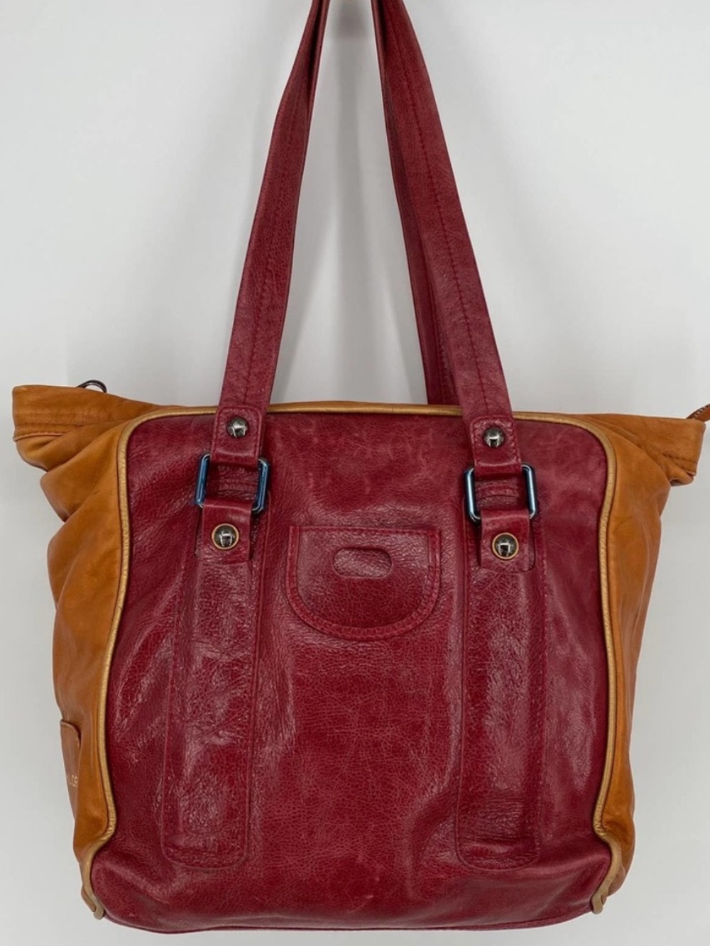 See By Chloe Leather Tote Bag in Colorblock
